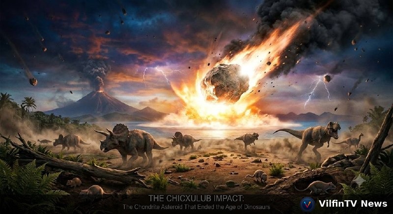 The Real “Dinosaur Killer” Identified: Rare Asteroid Type Solves a 66-Million-Year Mystery