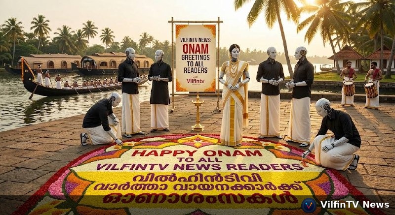 🌸 Onam at VilfinTV: When AI Robots Went Onakodi Shopping (And Crashed the Server Twice)